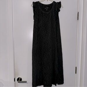 Universal Thread Gray Ruffle Sleeve Long Dress Size XL